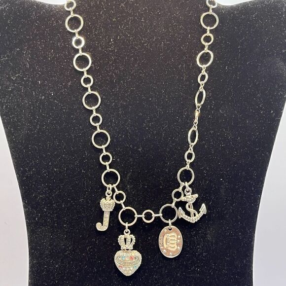 Juicy Couture silver tone Charm necklace - Picture 2 of 4